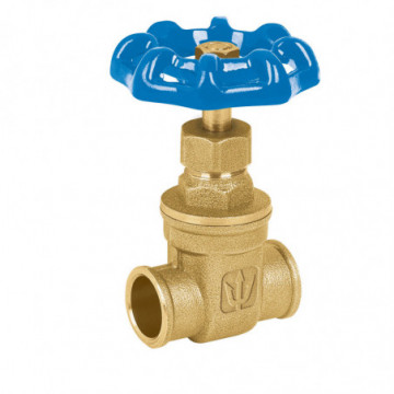 2" weldable brass gate valve