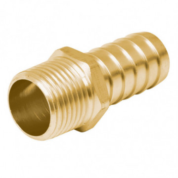 3/4in Brass barbed polyduct male adapter