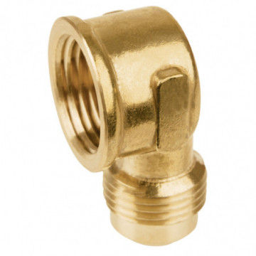 3/8in x 1/2in brass stove elbow