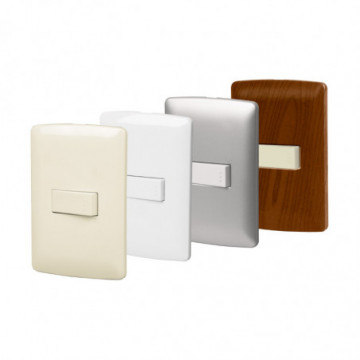Armed Plate 1 Silver Stair Switch