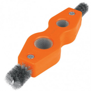 Battery terminal cleaning brush