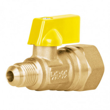 Brass gas control valve