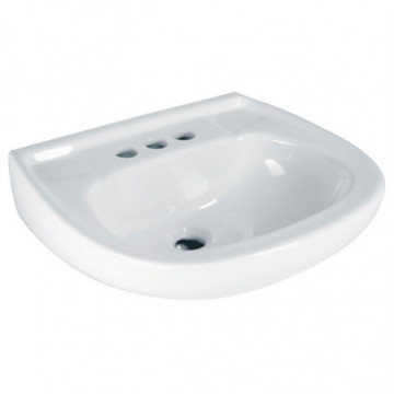 Ceramic washbasin with overflow
