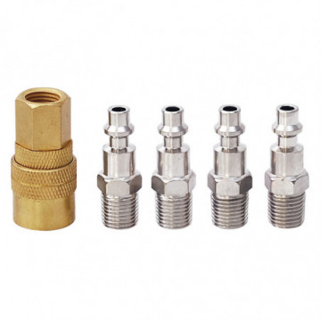 Coupling and connector set