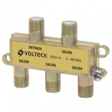 Coaxial divider of 1 entrance and 4 outputs