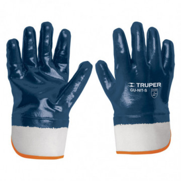 Cotton gloves covered with nitrile