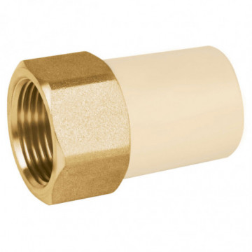 CPVC female adapter with metal insert 1in