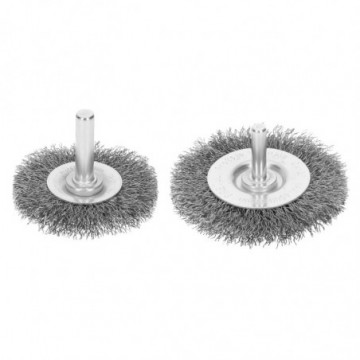 Crimped wire end brush