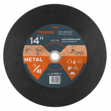 Disk for cutting metal