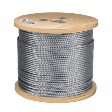 Flexible steel wire 3/16in