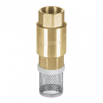 Foot valve with stainless steel grid 1-1/4"
