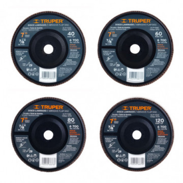 Laminated disc 7" Board plastic backup 7/8"gran 120