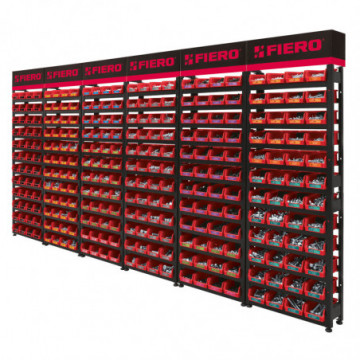 Modular rack for screws with 288 drawers