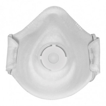 N95 respirator with valve for powders and particles