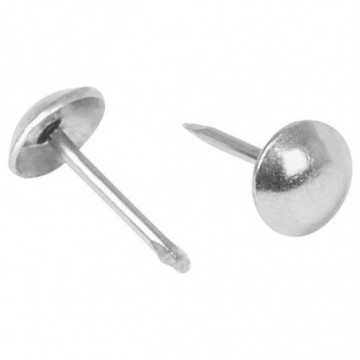 Nickel plated upholstery nail