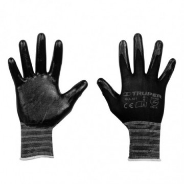 Nylon gloves coated with nitrile