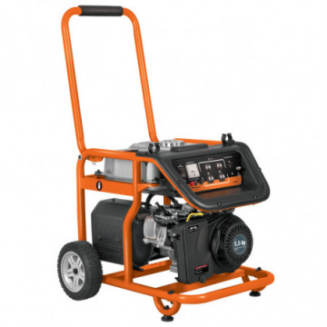 Portable electric generator with gasoline engine