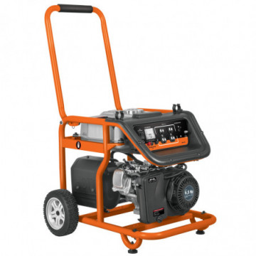 Portable electric generator with gasoline engine