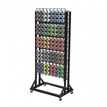 Rack for 120 spray paints