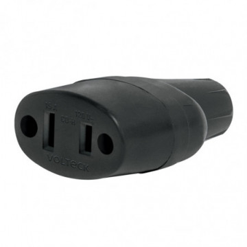 Rubber connector and plug set