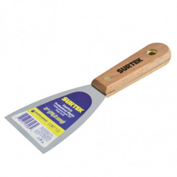 Rigid spatula wooden handle 3"