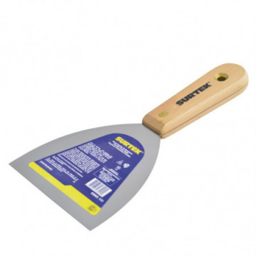 6" wooden handle flexible spatula