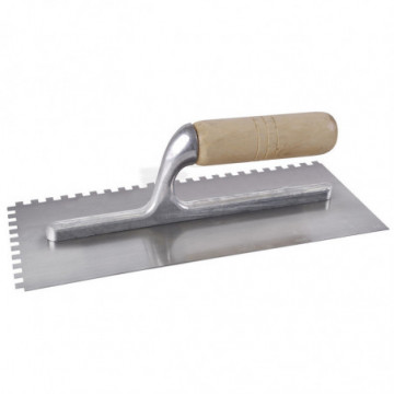 Professional trowel with wooden handle 11" x 5" 10 square rivets