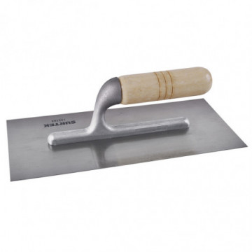 Professional trowel with wooden handle 11" x 5" 6 smooth rivets