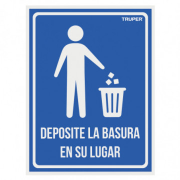 Signaling signal"Eposite garbage in its place" 