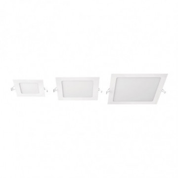 Square ultra-thin luminaire for built-up 12W