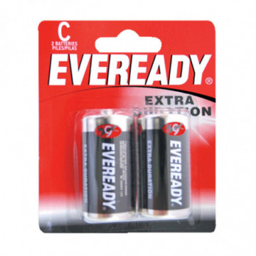 Zinc-Carbon battery Eveready C brand with 2 pieces