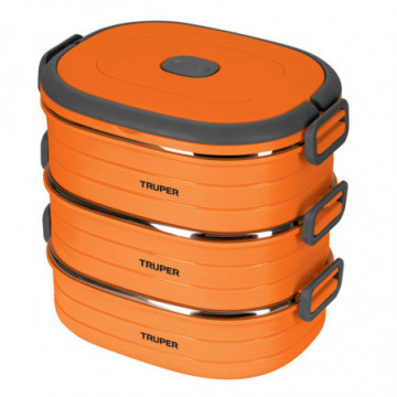 Thermal lunchbox with 3 stainless steel containers