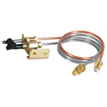 Thermocouple with pilot and aluminum tube