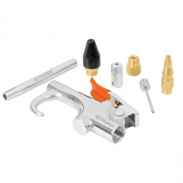 Towling gun game with 2 nozzles and 4 accessories