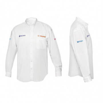White long-sleeve men's shirt size L