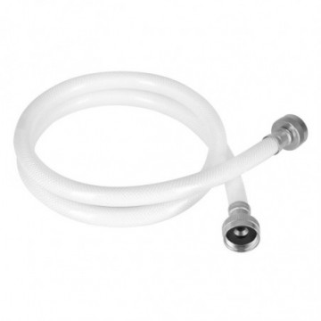 White vinyl hose 3/4" x 3/4"x 120 cm for washing machine