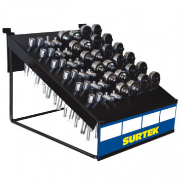 Dispenser with 48 sockets and 1/4" hand accessories