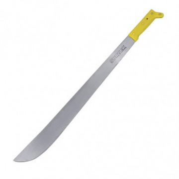 Machete yellow handle straight type 16"