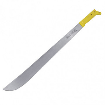 Yellow handle straight type machete 22"