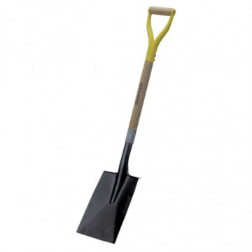Industrial scarf shovel with wooden handle and metallic" Y" grip