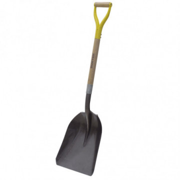 Industrial charcoal shovel with wooden handle and metallic" Y" handle