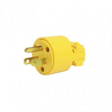 15A 127V Grounded Plastic Clamp Plug