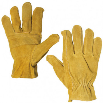 Sheepskin and leather gloves reinforced industrial use