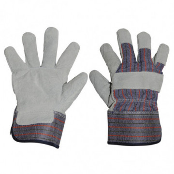 Leather gloves and canvas one size