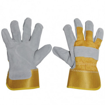 Leather gloves and heavy duty canvas one size