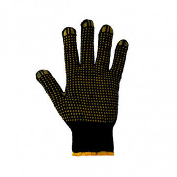 Cotton gloves with PVC 80 gr one size