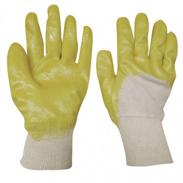 Nitrile Coated Cotton Gloves Size Medium