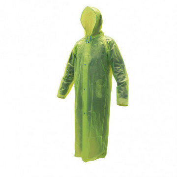 Medium size high visibility waterproof raincoat