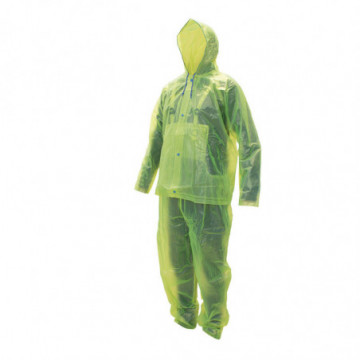 2 piece high visibility raincoat medium size