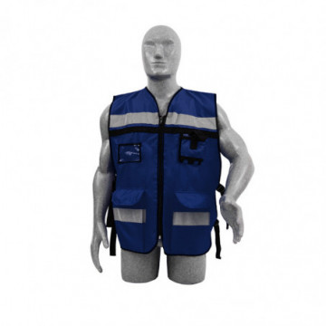 Navy blue supervisor safety vest